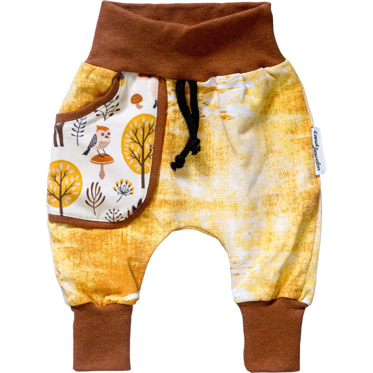 Stoffhose Handmade Waldtiere Unisex Kinder