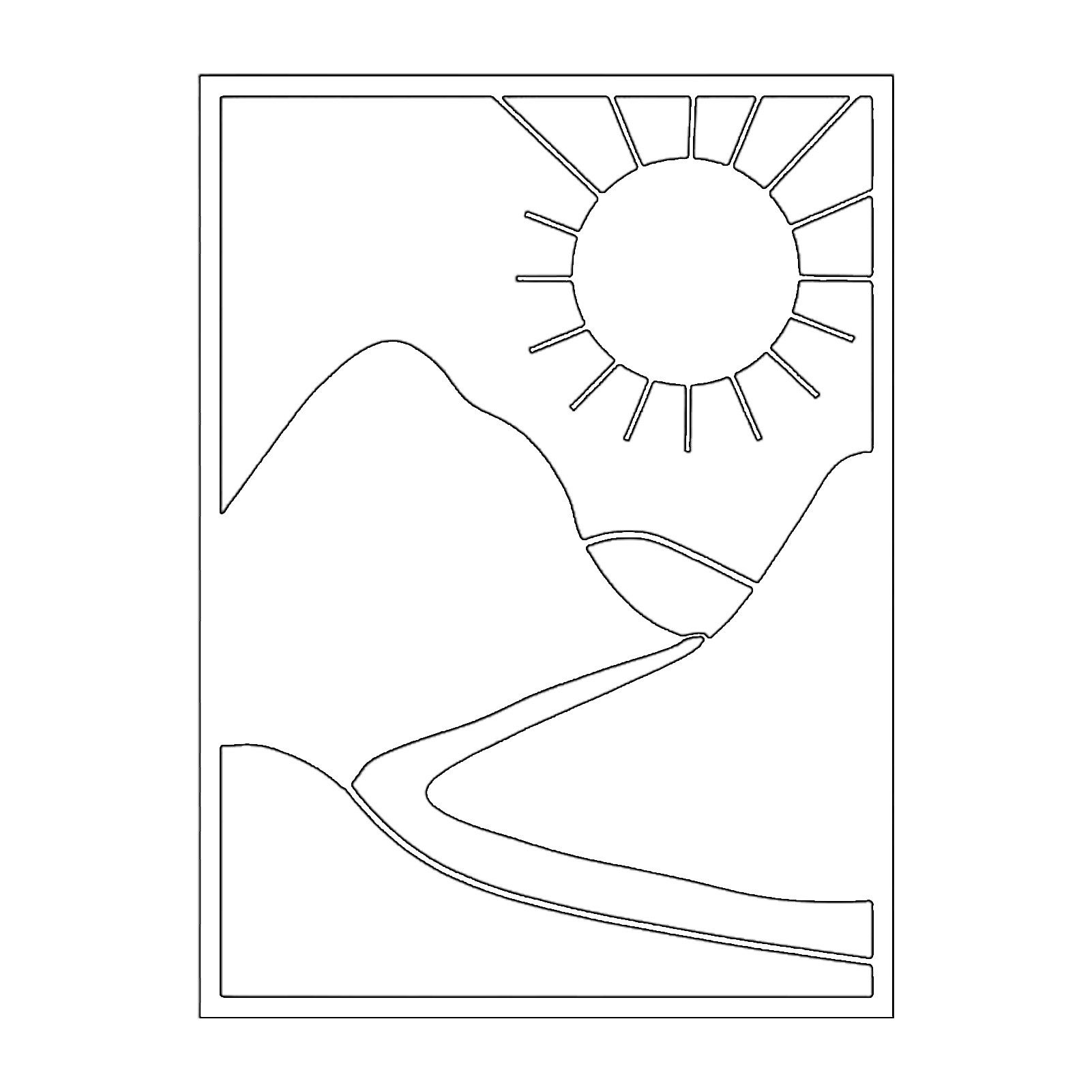 Jumpeak Wanddekoobjekt Bergwald Metall Kunst Wanddekoration, günstig online kaufen