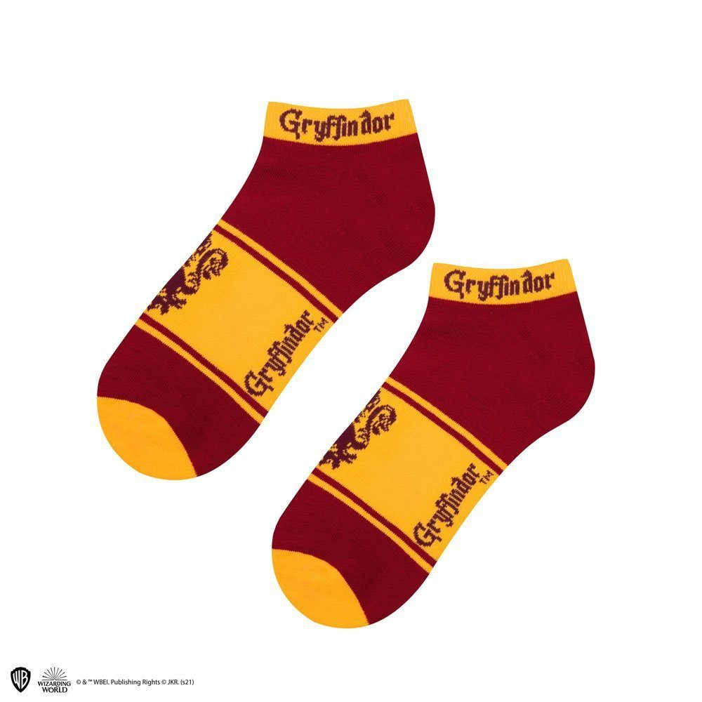 Cinereplicas Socken Gryffindor Knöchelsocken 3er-Pack Zauberhaft weiche Knöchelsocken für jeden waschechten Harry Potter F
