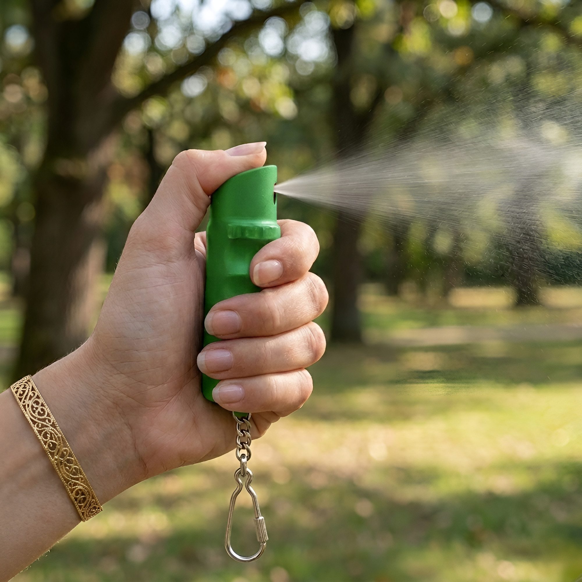 KKS Tierabwehrspray Pfefferspray Schlüsselanhänger 15ml Tierabwehrspray – Made in Germany, Tierabwehr - Sicherheit für unterwegs - Stabiler Schlüsselanhänger, F – Bild 3 von 4