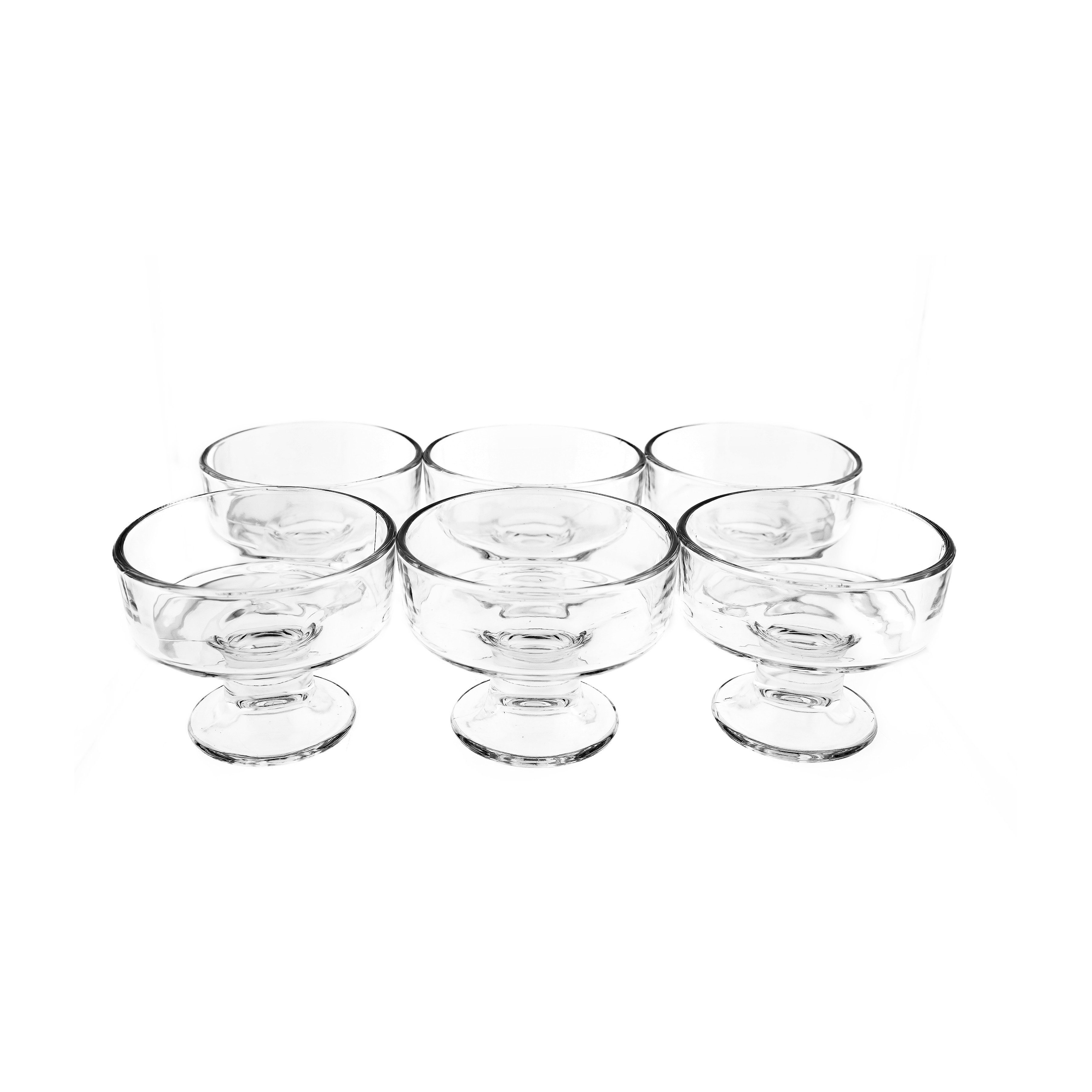 Almina Eisschale 6er Glasschalen-Set 190ml für Eis, Desserts oder Snacks, (6-tlg)