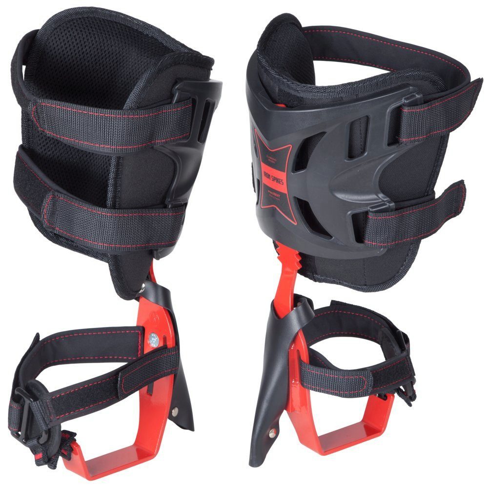 TreeUp Klettergurt Stahlsteigeisen DR 100 mit Höhenverstellung Baumsteigeisen