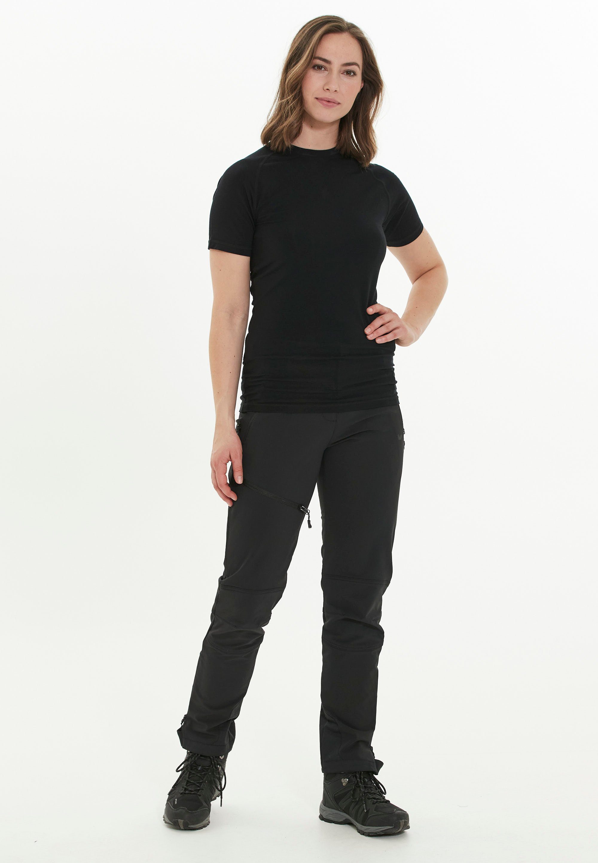 WHISTLER T-Shirt Athene mit hohem Rundhalsausschnitt