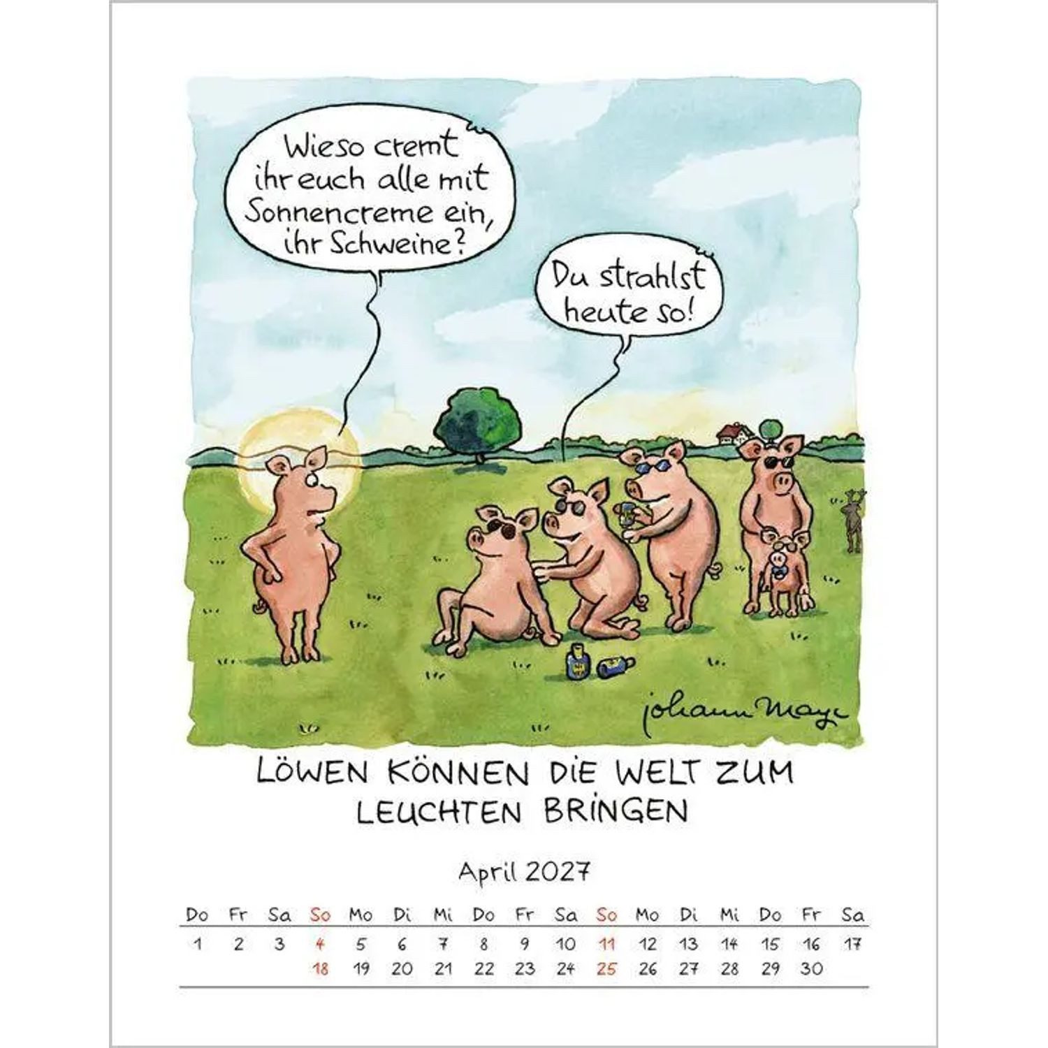 Korsch Verlag Wandkalender Löwe 2027 – Bild 5 von 5