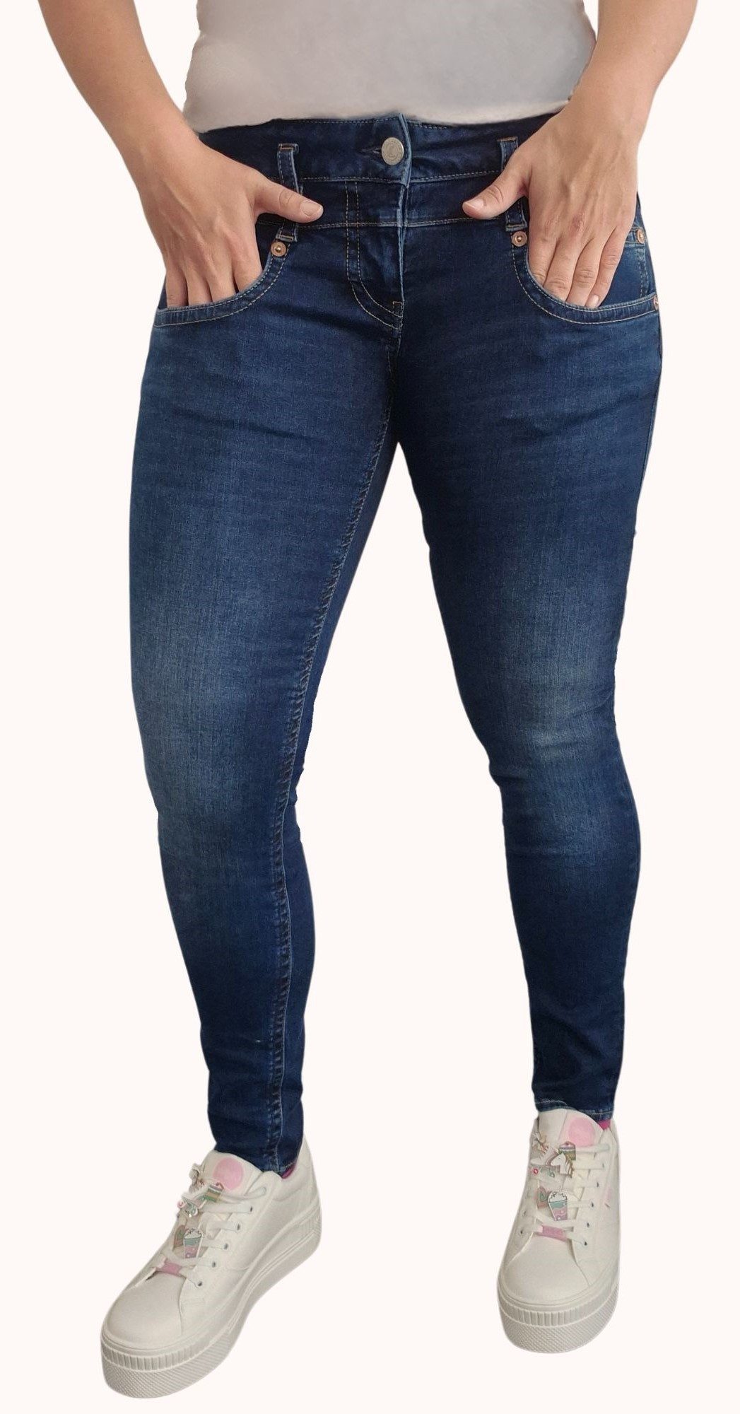 Herrlicher 5-Pocket-Jeans Piper Slim Jeans aus reused Denim günstig online kaufen