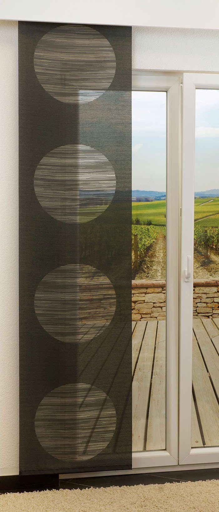 LYSEL® Schiebegardine Target (1 St), transparent, HxB 245x60cm