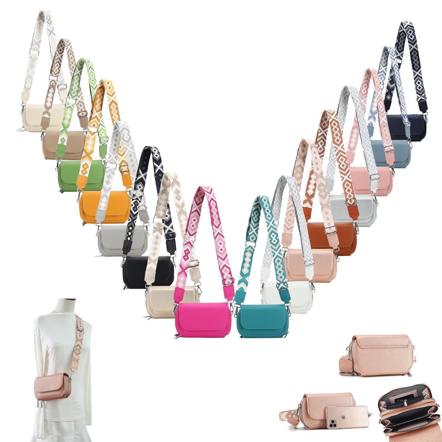 ITALYSHOP24 Schultertasche Damen Umhängetasche CrossBody Clutch günstig online kaufen