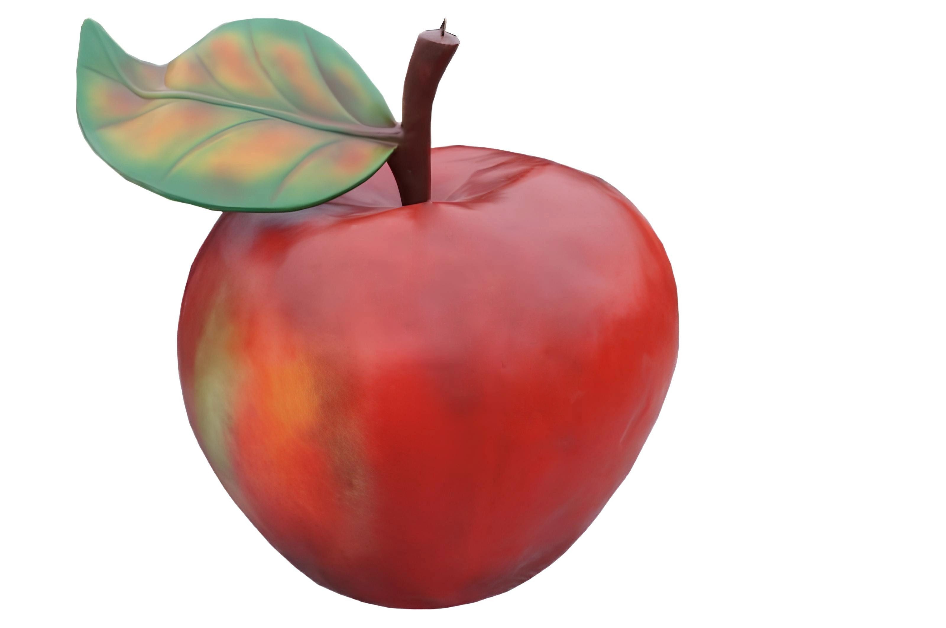 Xlmoebel Dekofigur Apfel Aufsteller für Werbung im Handel, dekorativ und auffällig (Apfel Material: Kunststoff 120 x 125 cm Höhe), Hergestellt in Europa
