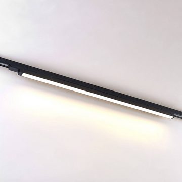 Arcchio Schienensystem-Leuchten Harlow, 108.7 cm, Modern, Kunststoff, Aluminium, Schwarz (RAL 9011), inkl. Leuchtmittel