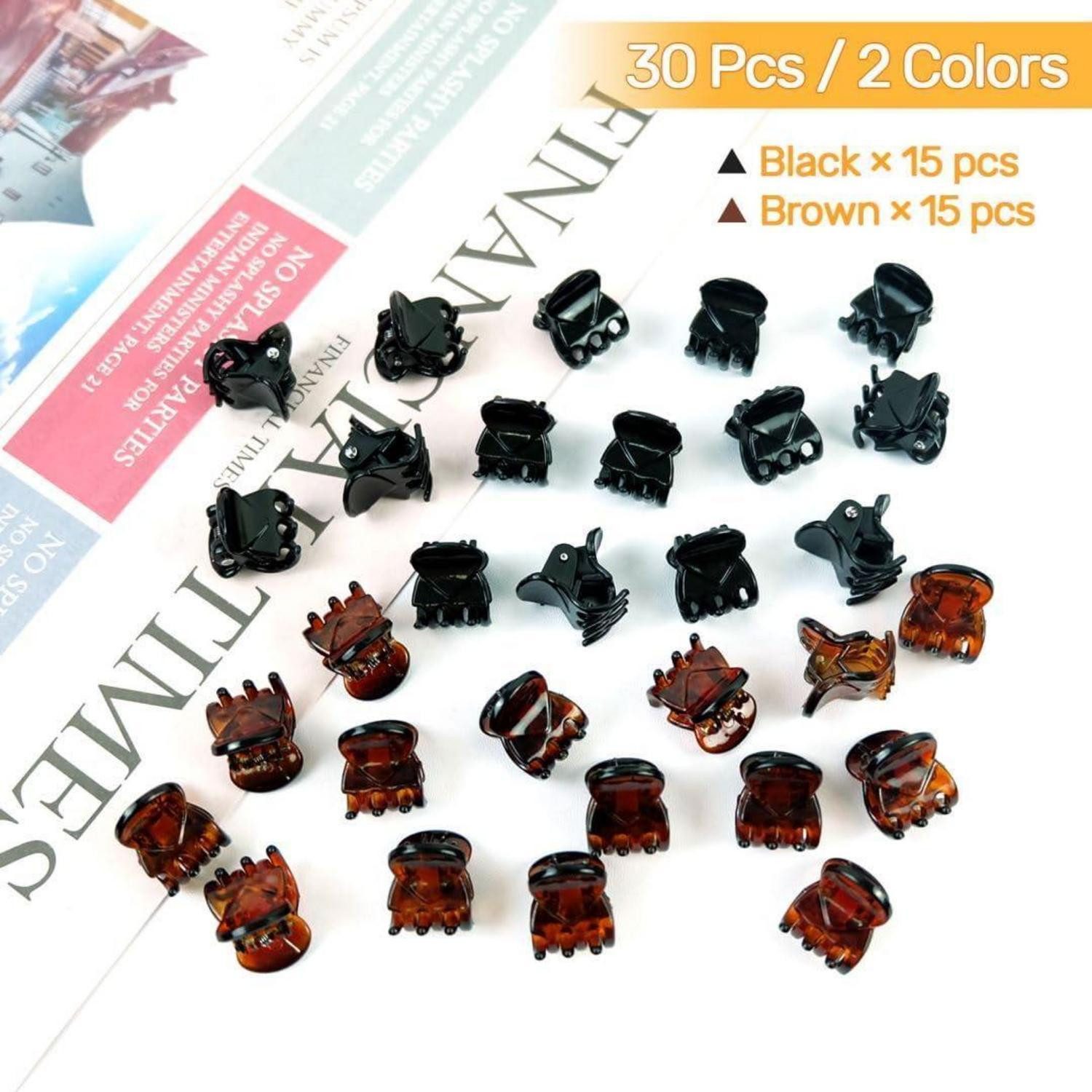 LuxusKollektion Haarklammer 30Pcs Haarklammern Mini Haar Clips Haarspangen Aufbewahrungstasche