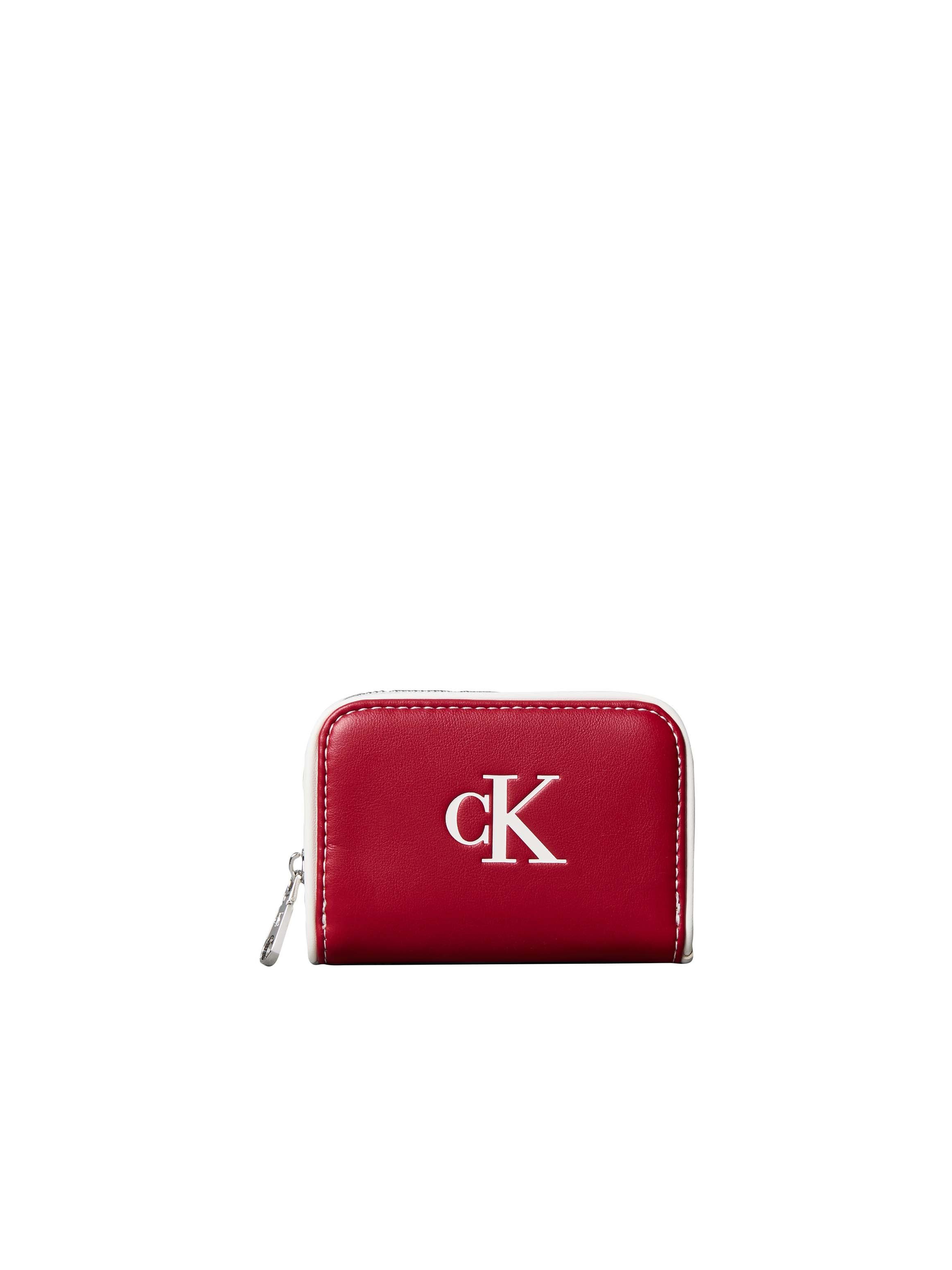 Calvin Klein Geldbörse CONTRAST CK MEDIUM ZIP AROUND, Geldbeutel, Portemonnaie, Money Pocket mit Reißverschluss