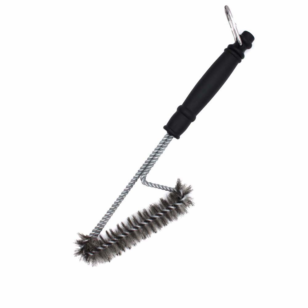 Grillbürste Clean 2-Kopf Grillbürste Edelstahl 33 cm