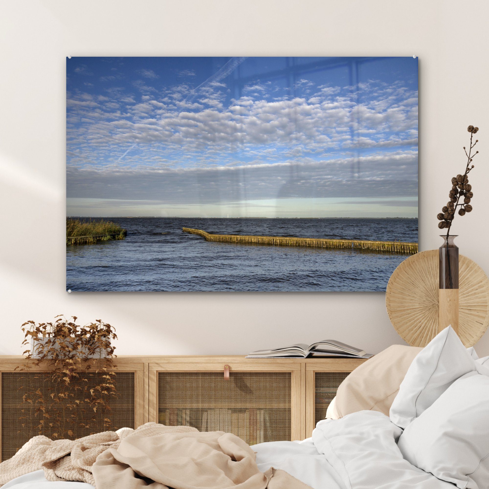 See, - Acrylglasbilder & Schlafzimmer Friesland MuchoWow (1 Luft Wohnzimmer St), Acrylglasbild -