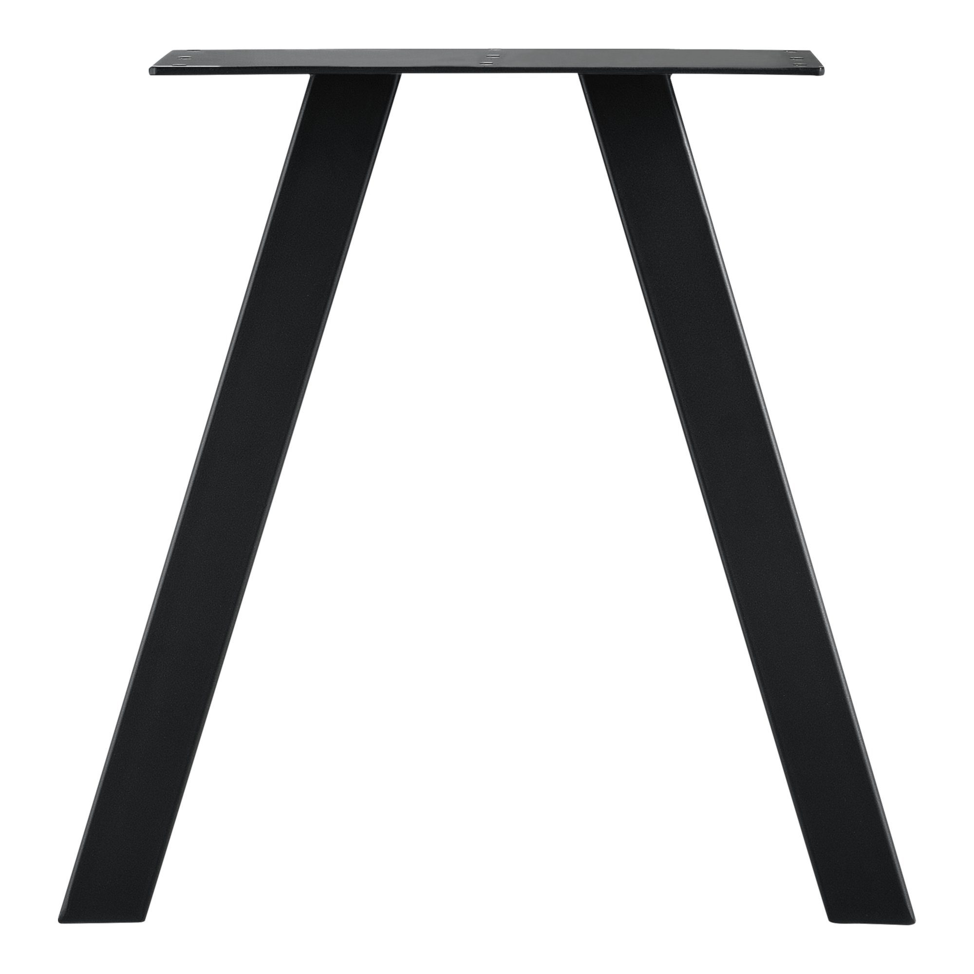 en.casa Untergestell, 2x Tischgestell Tischbeine »Makers« 40x12x40 schwarz