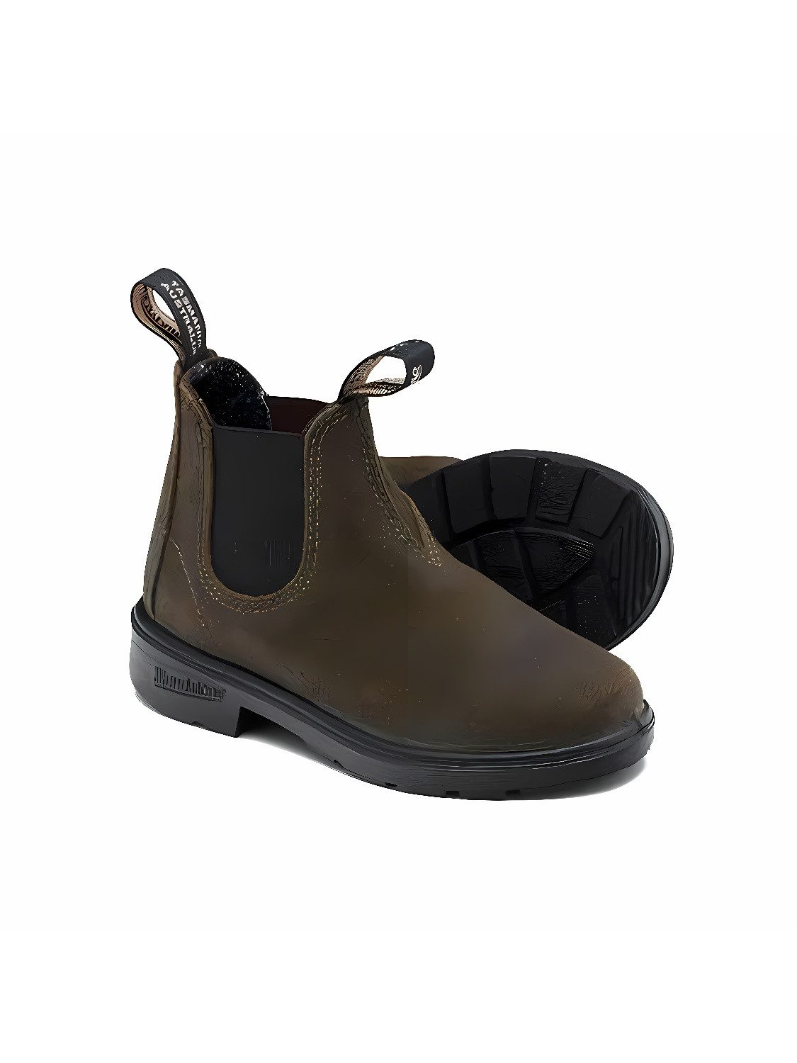 Blundstone #2496 Dark Olive Waxed Suede (Kids) Stiefel