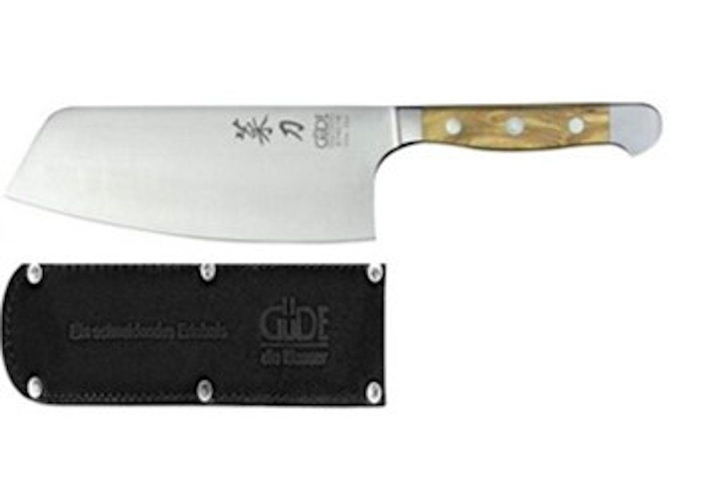 Güde Ножи Solingen Asiamesser Güde Ножи Chai Dao 16 cm, Serie Alpha-Olive mit Ножиscheide