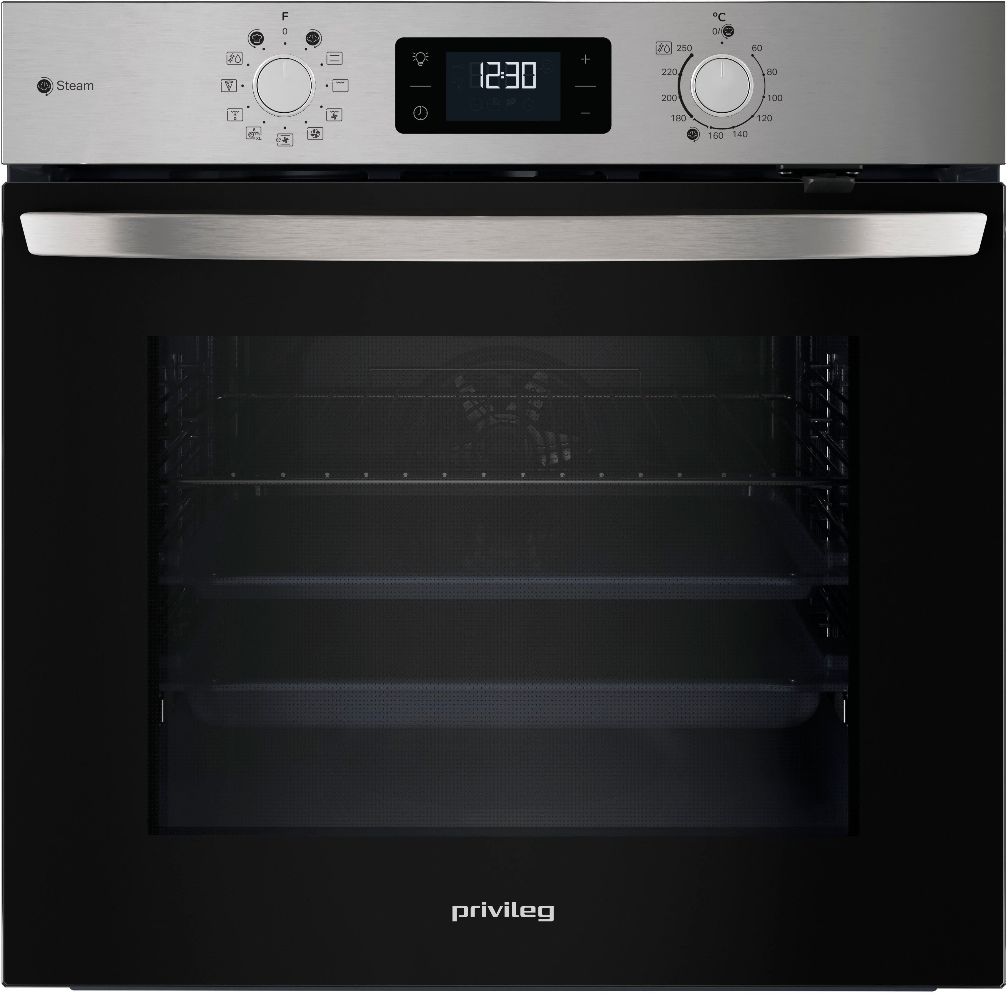 Privileg Backofen PBA2S85HU1, mit Teilauszug, Hydrolyse, Schonendes Garen dank des Turn&Go Dampfprogrammes für beste Ergebnisse