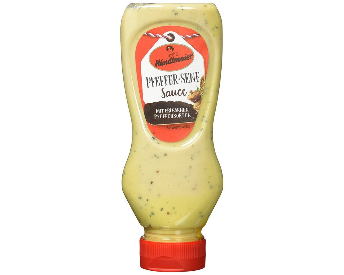 Händlmaier Saucen, Händlmaiers Pfeffer Senf Sauce mit erlesenen Pfeffersorten 225ml