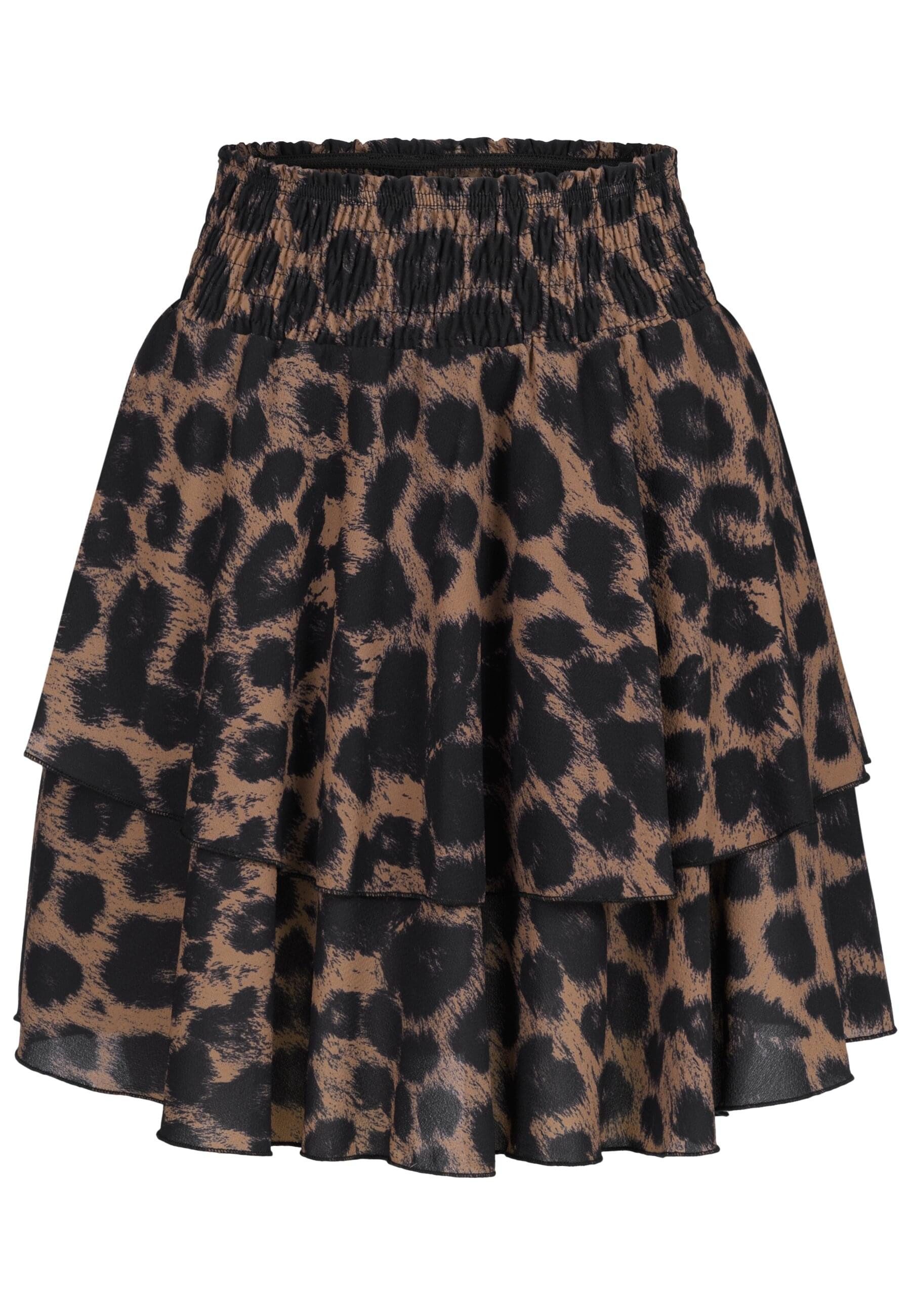 CLOUD 5IVE Sommerrock CLOUD 5IVE Tiered Skirt with aop leo print (1-tlg) günstig online kaufen