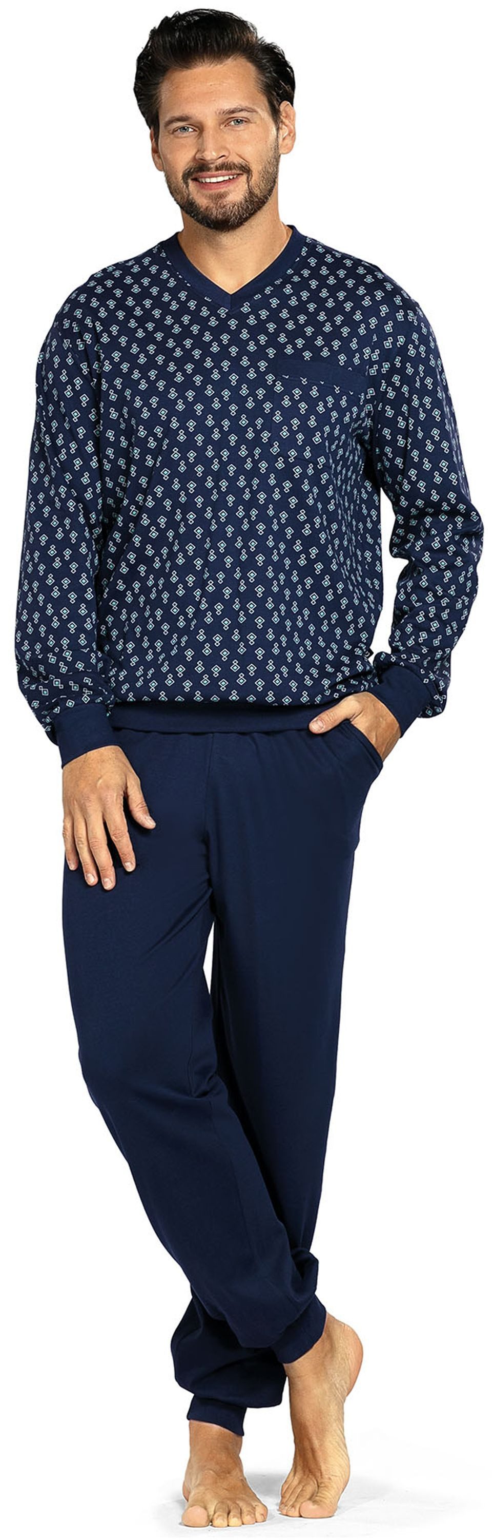 Comte Schlafanzug Gentle Frost (Set, 2 tlg., 2-teilig) Herren Pyjama lang L günstig online kaufen