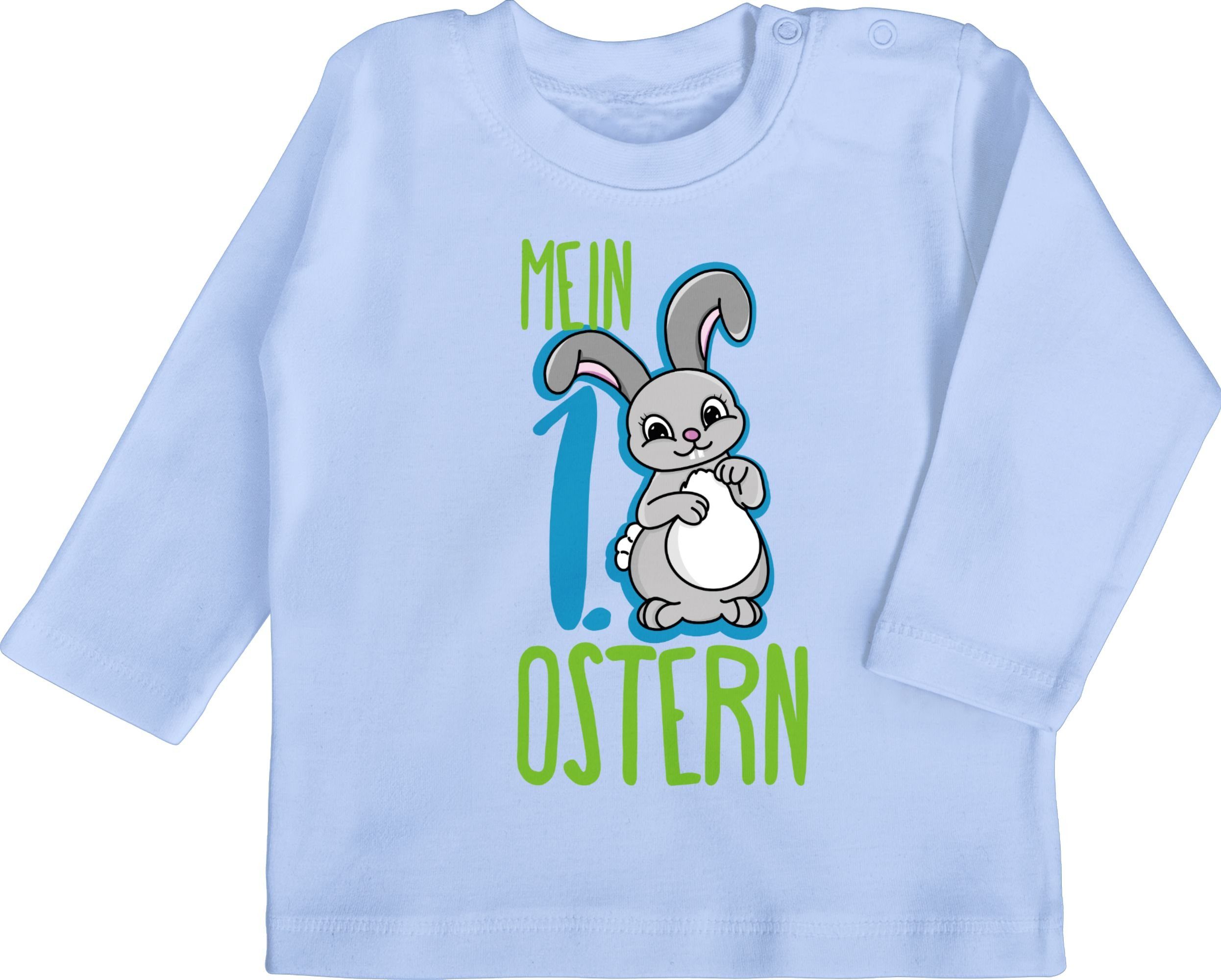 T-Shirt Ostern Shirtracer 1. Mein Babyblau Ostergeschenke Hase 1 blau