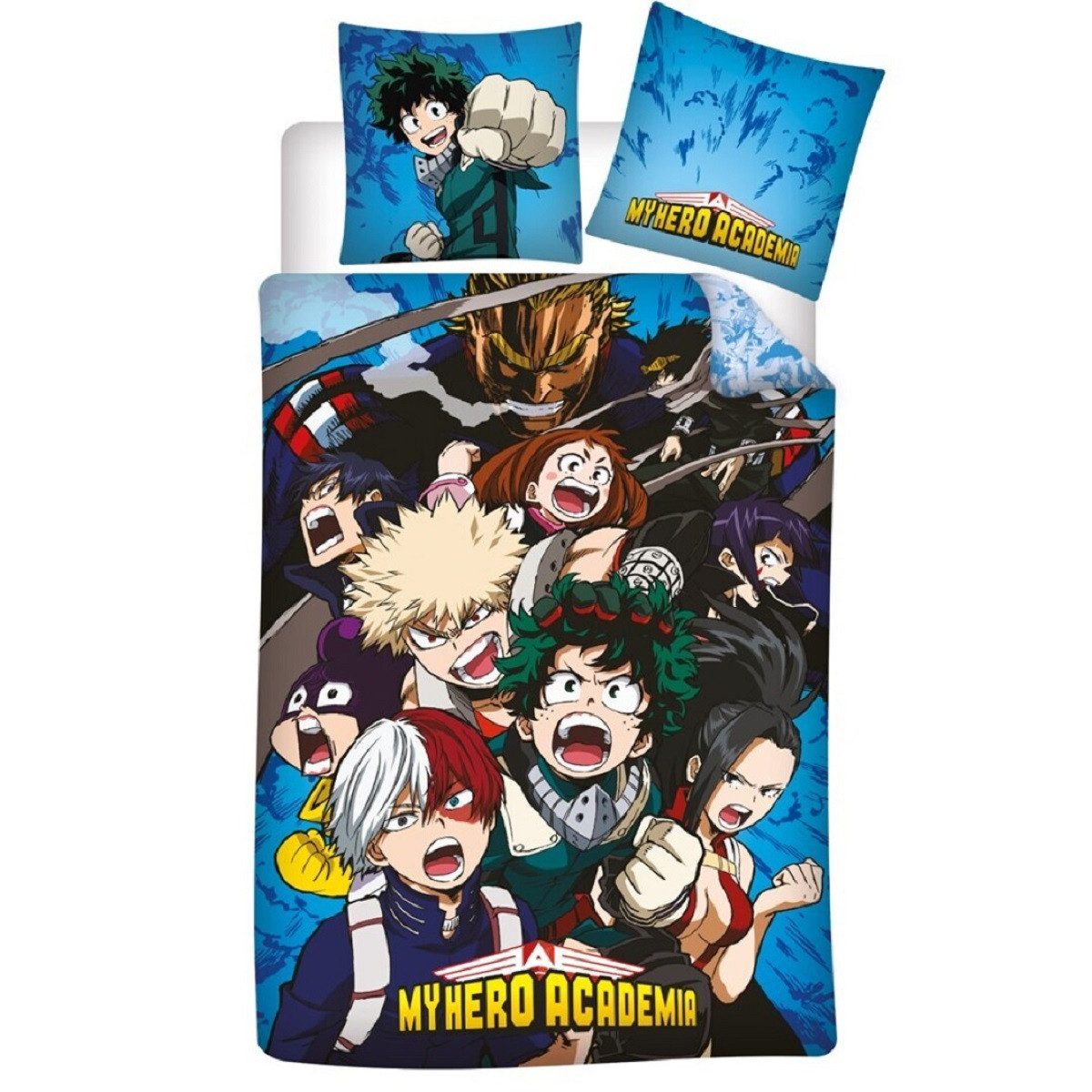 MY HERO ACADEMIA Постільна білизна Постільна білизна aus 100% Baumwolle Weich, langlebig & hautfreundlich
