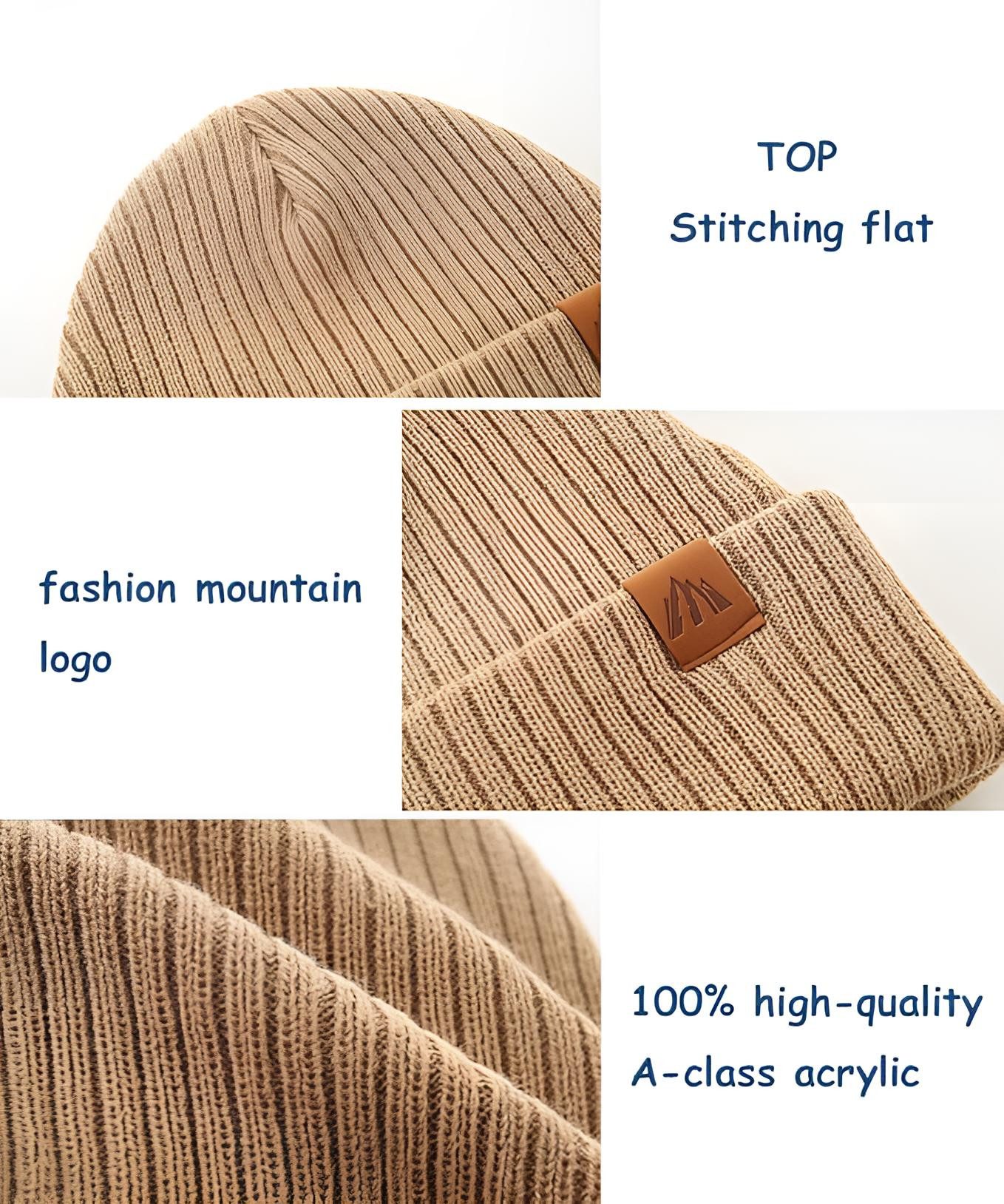 Diyarts Beanie (Vielseitiges Baby-Set, Kindermütze, 2-St., Kuschelige Eleganz für Kleine, Kinder) Leicht & Atmungsaktiv, Doppellagiges Acryl-Design, Wintermütze – Bild 3 von 4