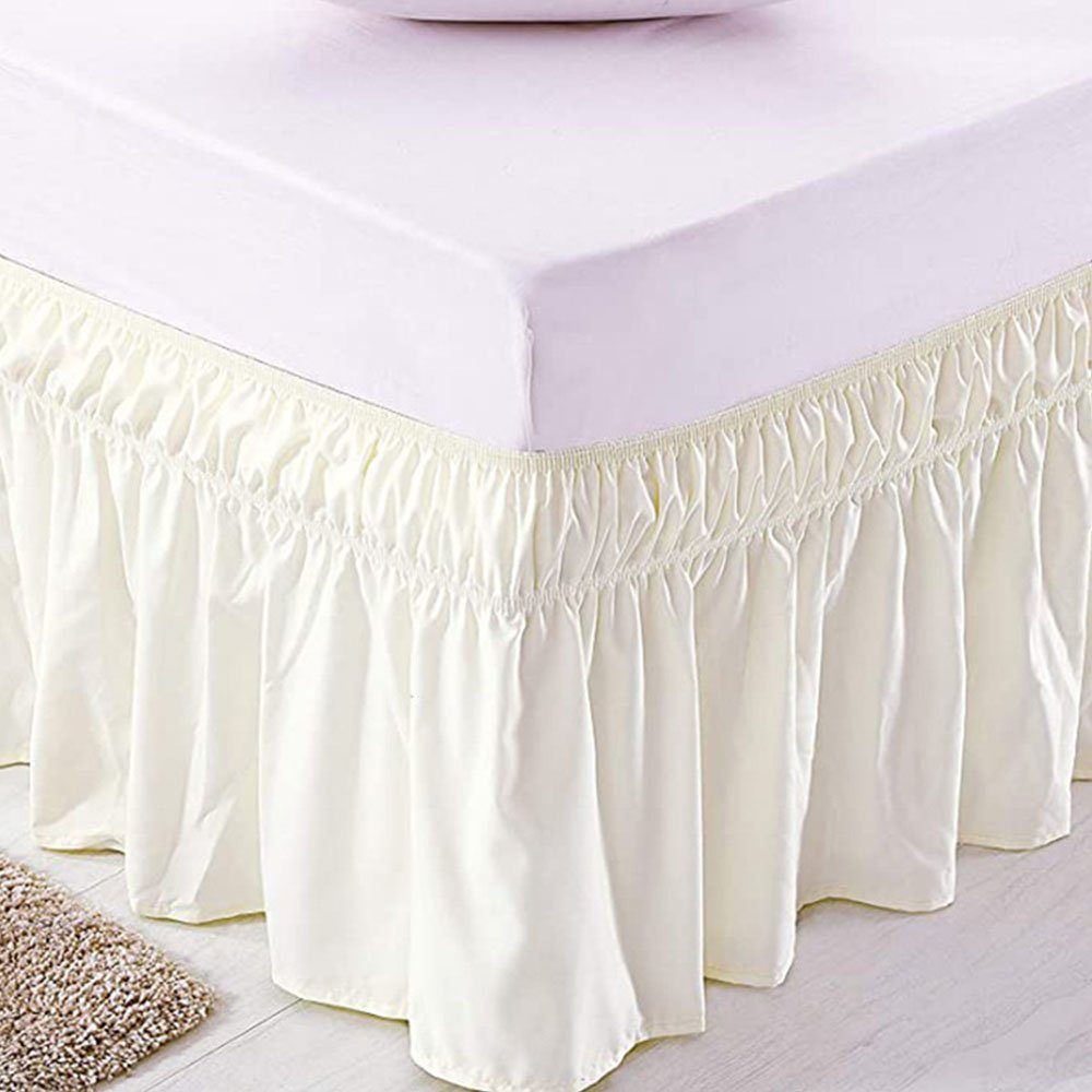 FELIXLEO Bettwäsche Bettwäsche Bettrock,elastisch Rüscheneinfache 78*80+15i günstig online kaufen