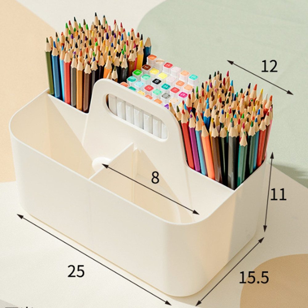 Coonoor Aufbewahrungskorb Korb Organizer mit Griff, Kunststoffkorb,Bastelko günstig online kaufen