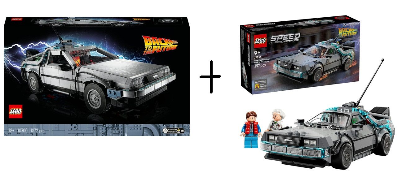 LEGO® Zeitmaschine(10300) & Speed Champions(77256) Zurück in die Zukunft Spielbausteine, (1872 St)