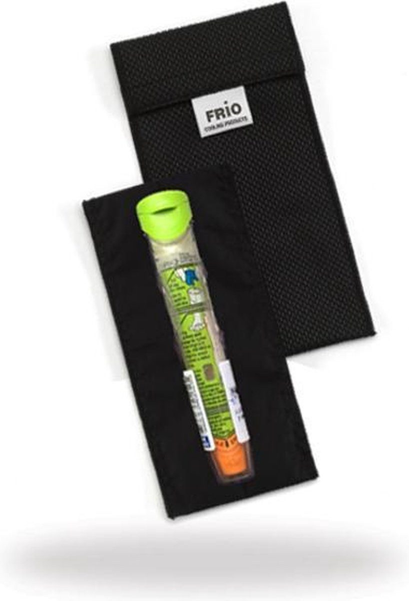 FRIO Kühltasche Doppelte Kühltasche für Diabetes - 2 Insulinpen - schwarz