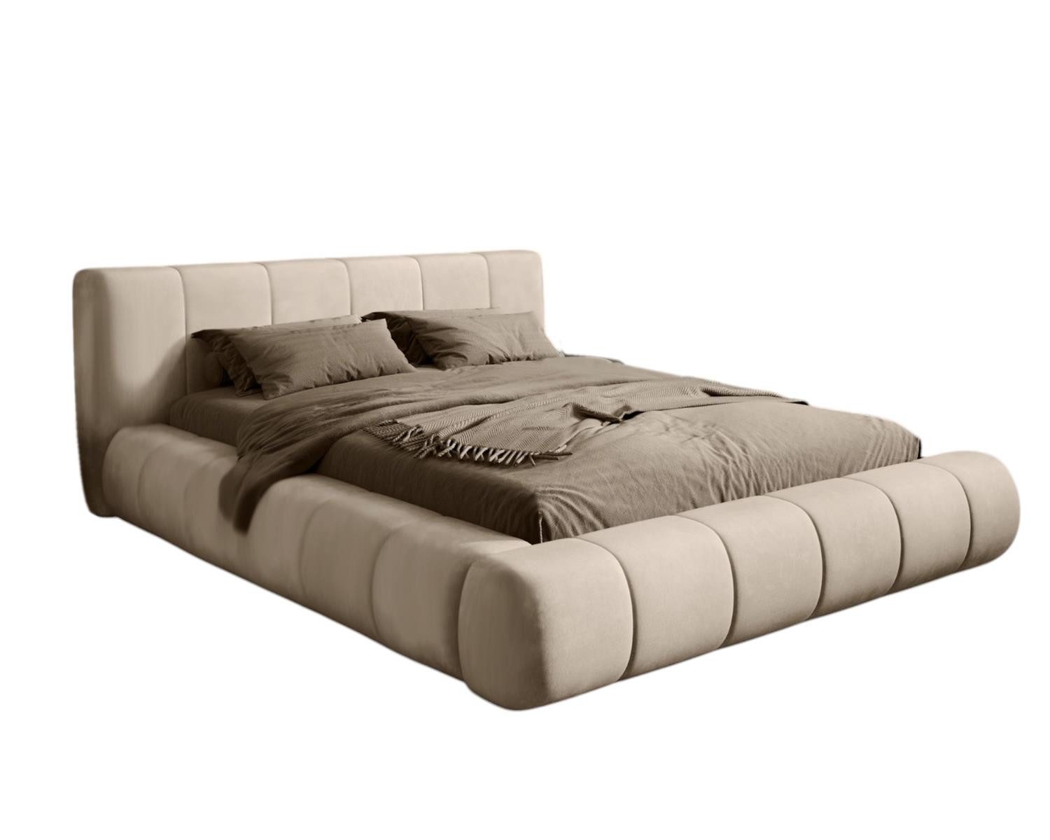 Compleo Polsterbett Designer Bett PALOS Velvet mit Bettkasten, Modern desig günstig online kaufen