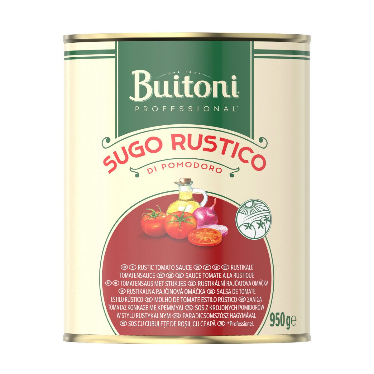 Buitoni Saucen, Buitoni Sugo Rustico Di Pomodoro Stückige Tomatensauce Dose 950g