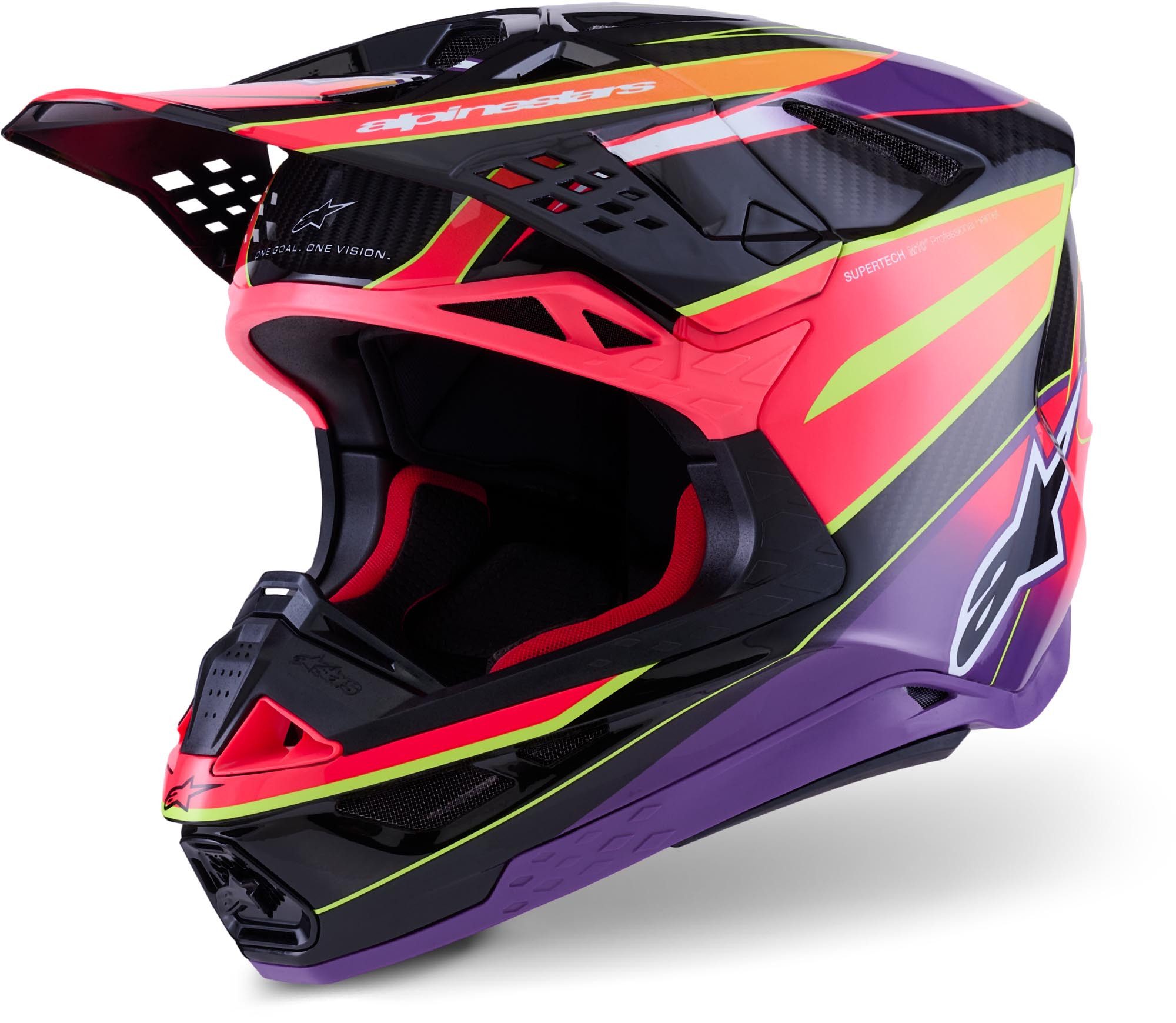 Alpinestars Motocrosshelm Supertech S-M10 Era 2025 Motocross Helm, vorbereitet für Kommunikationssystem,Notfallsystem-Polsterung (EQ