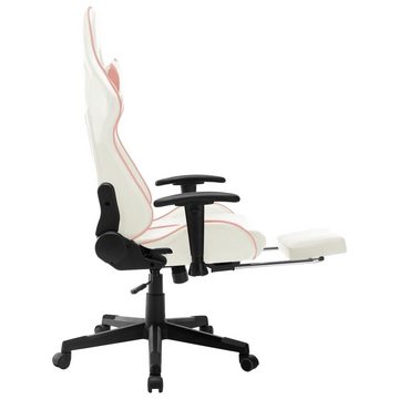 möbelando Gaming-Stuhl 3006523 (LxBxH: 61x67x133 cm), in Weiß und Rosa