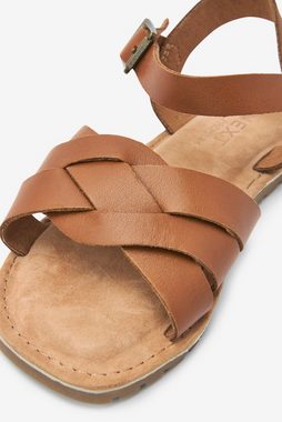 Next Geflochtene Ledersandalen - Breite Passform Sandale (1-tlg)