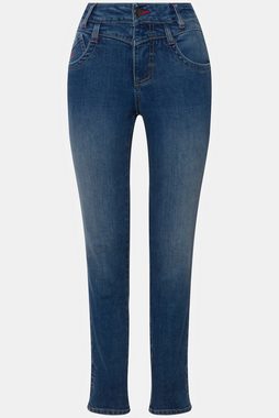 Laurasøn Regular-fit-Jeans Slim-Jeans 5-Pocket Stretch-Komfort Saum-Umschlag
