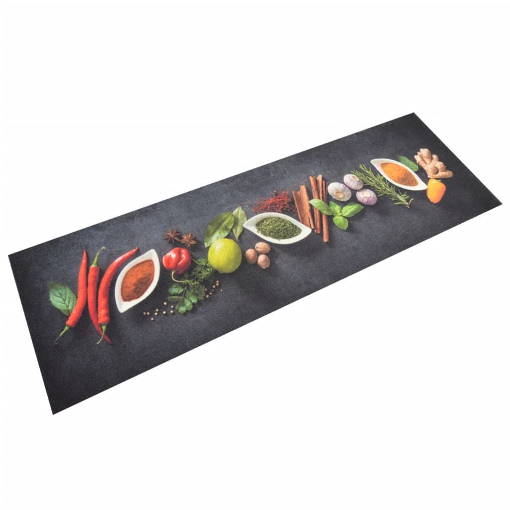 vidaXL Teppich, Küchenteppich Waschbar Gewürze 60x180 günstig online kaufen