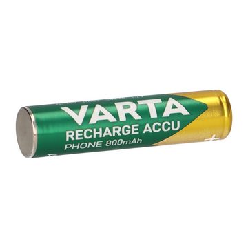 VARTA 2x Akku AAA 1,2V 800mAh kompatibel Audioline Bullet 200 582 Akku
