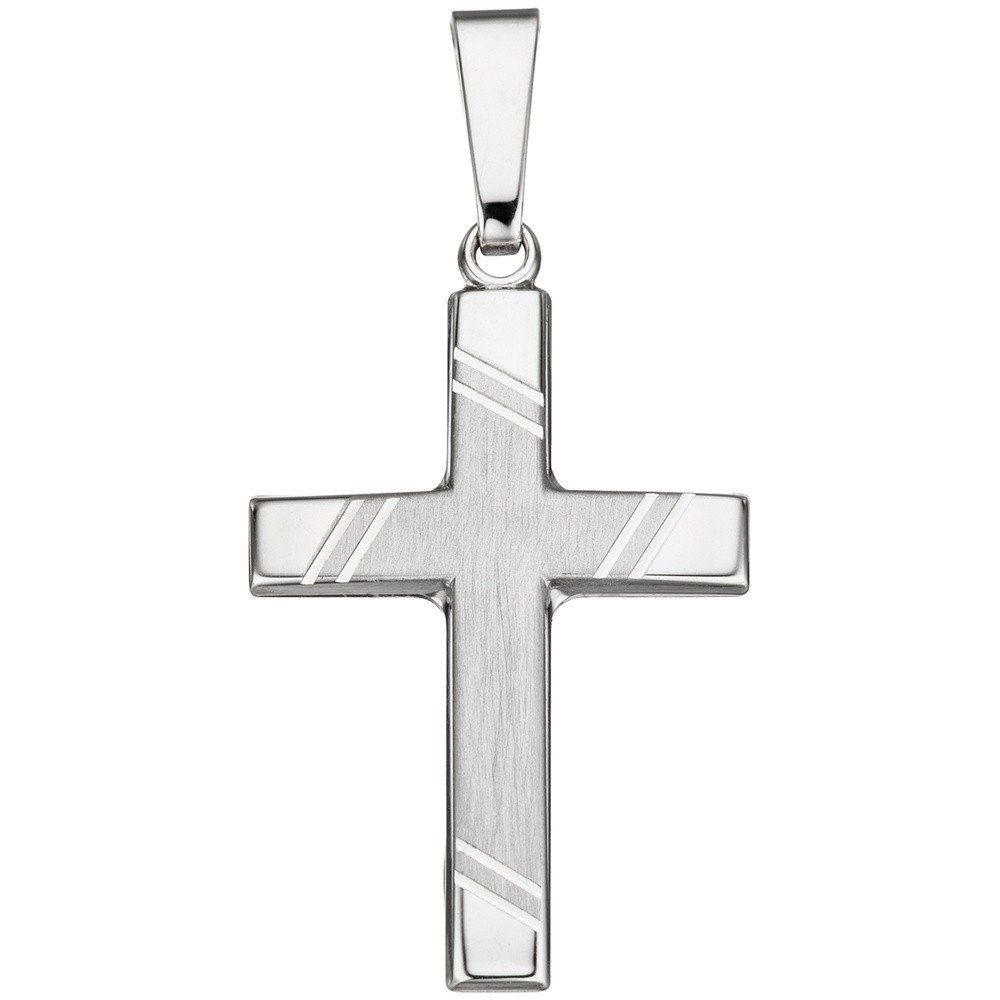Kettenanhänger Anhänger Kreuz 26,6x16,4mm aus 925 Silber