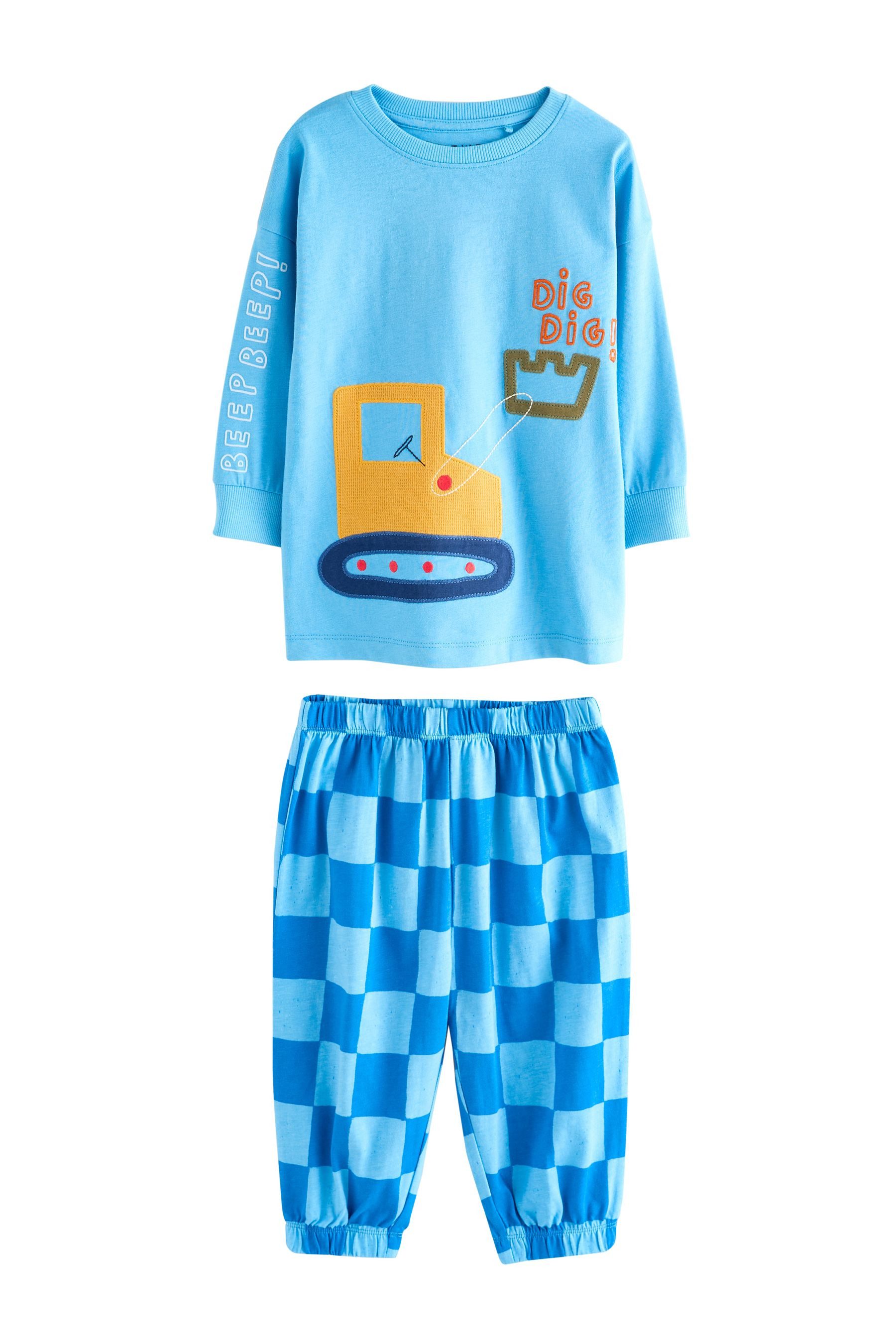 Next Pyjama Oversized Fit Schlafanzug aus günstig online kaufen