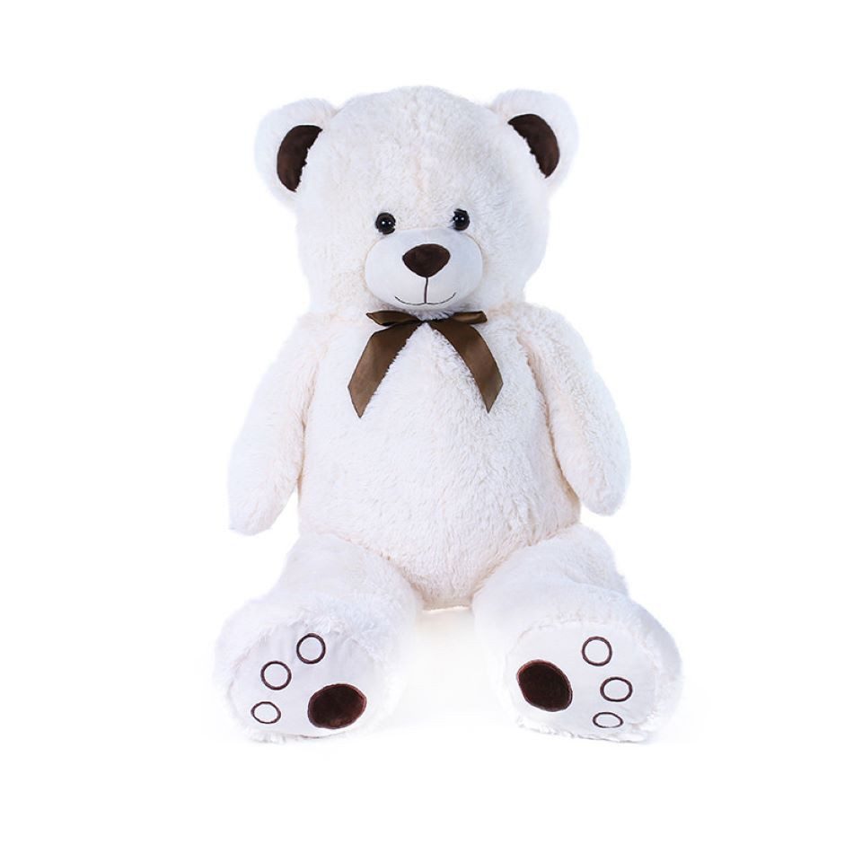 Teddys Rothenburg Kuscheltier Teddybär sitzend weiß 100 cm XXL