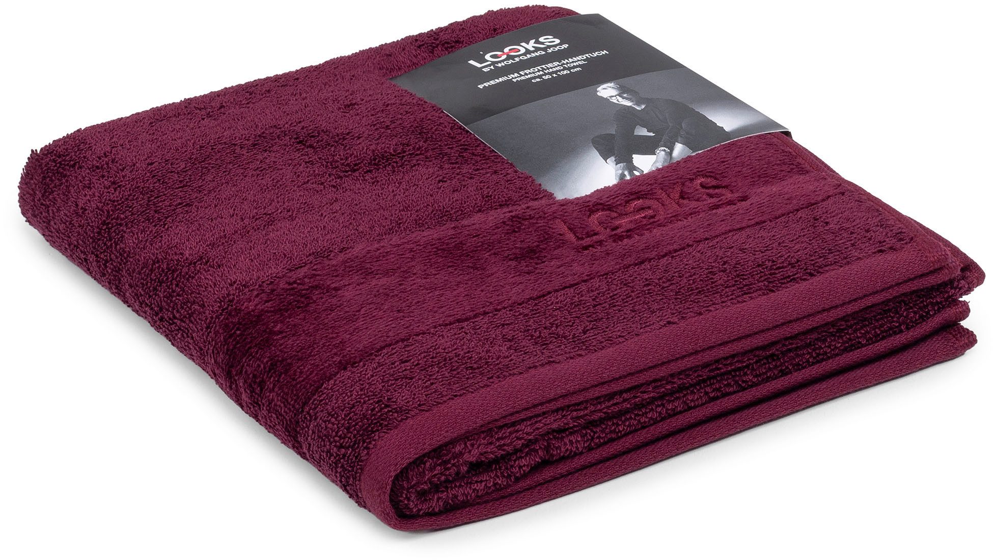 LOOKS by Wolfgang Joop Handtuch LOOKS, Frottier (1-St), mit Logobestickung