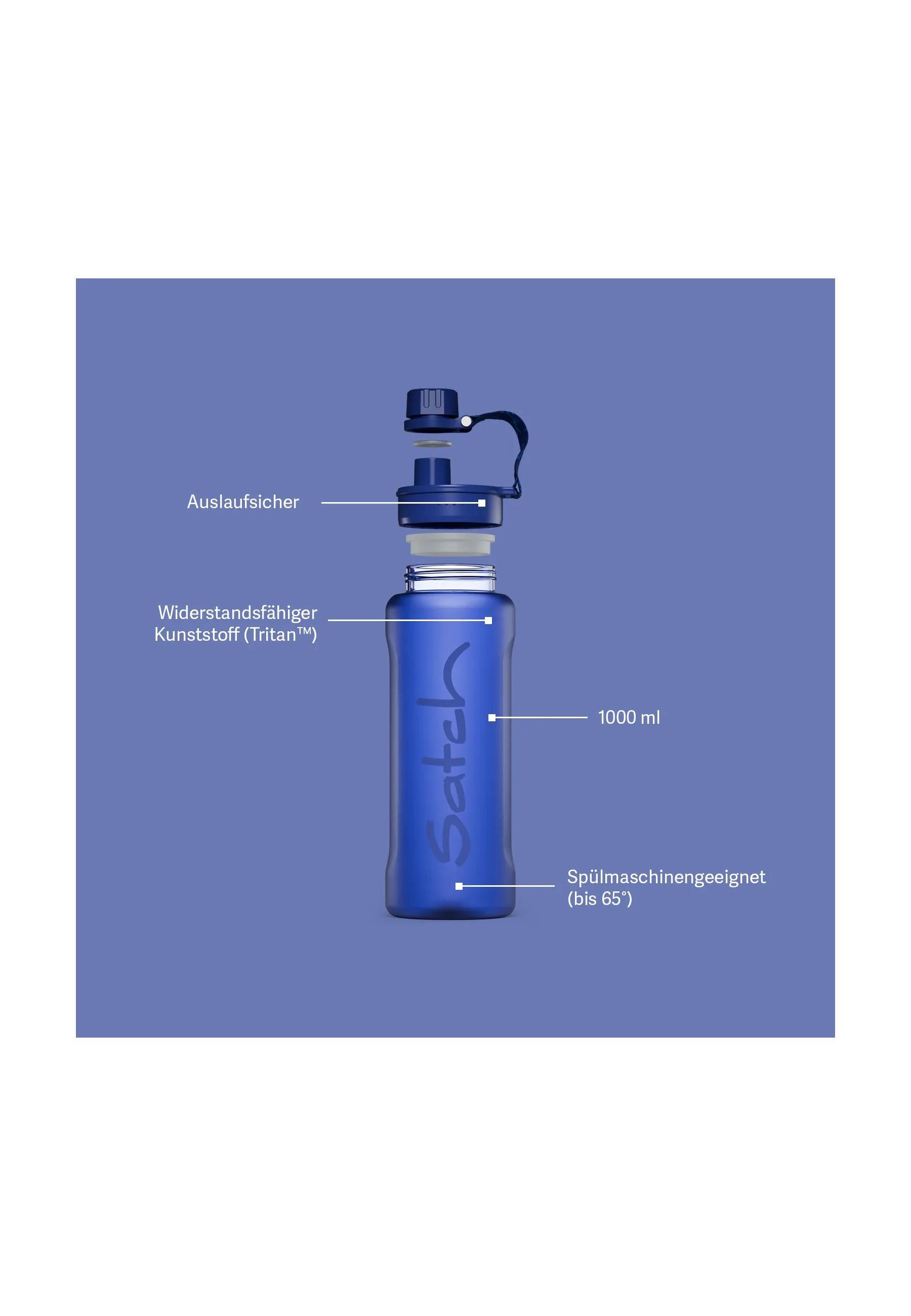 Satch Trinkflasche XL Trinkflasche ., auslaufsicher und kohlensäuregeeignet