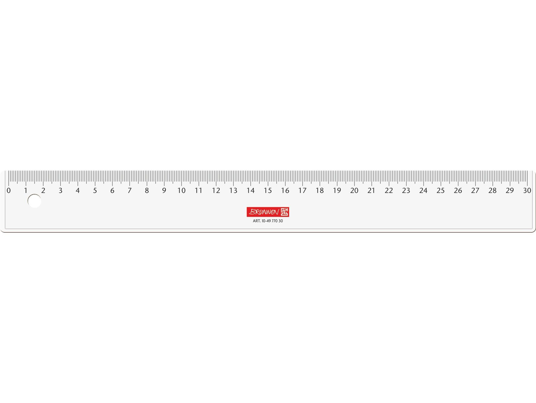 Baier Kindersitz Lineal Lineal 30 cm aus Kunststoff glasklar