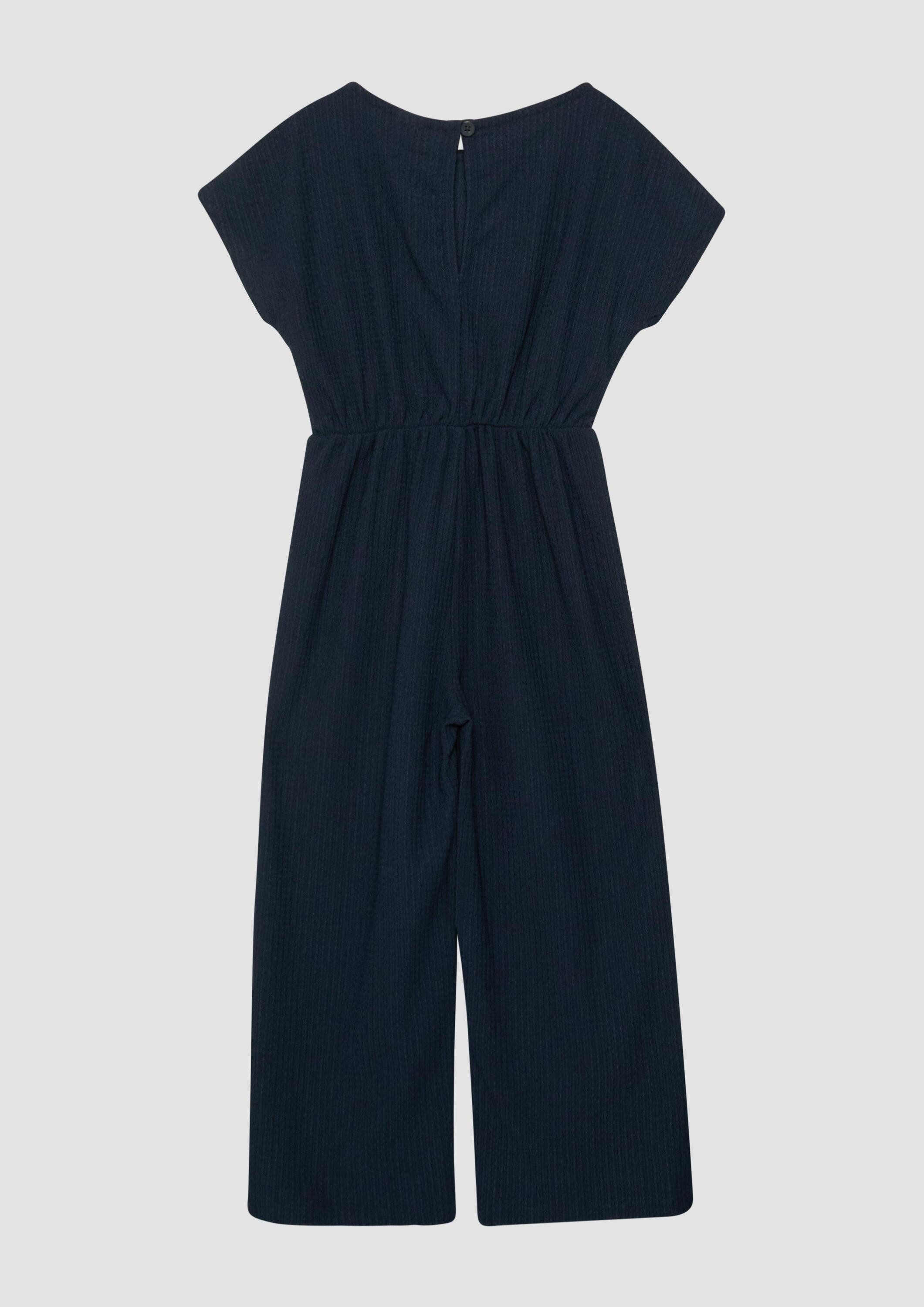 s.Oliver Jumpsuit Overall Strukturierter Overall mit Wide Leg