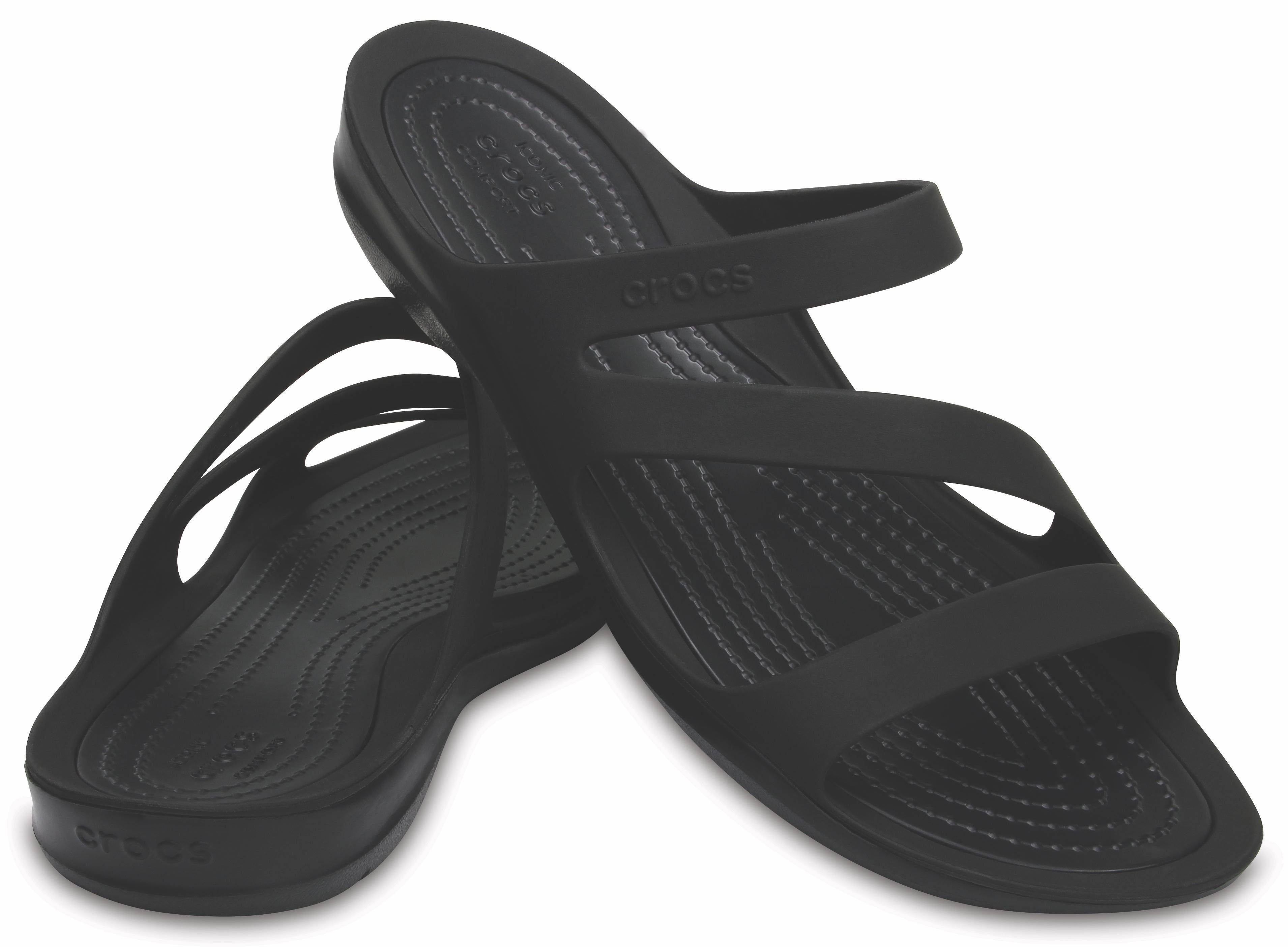 Crocs Swiftwater Sandal Badepantolette, Sommerschuh, Badeschuh, Poolslides, genoppte Innensohle