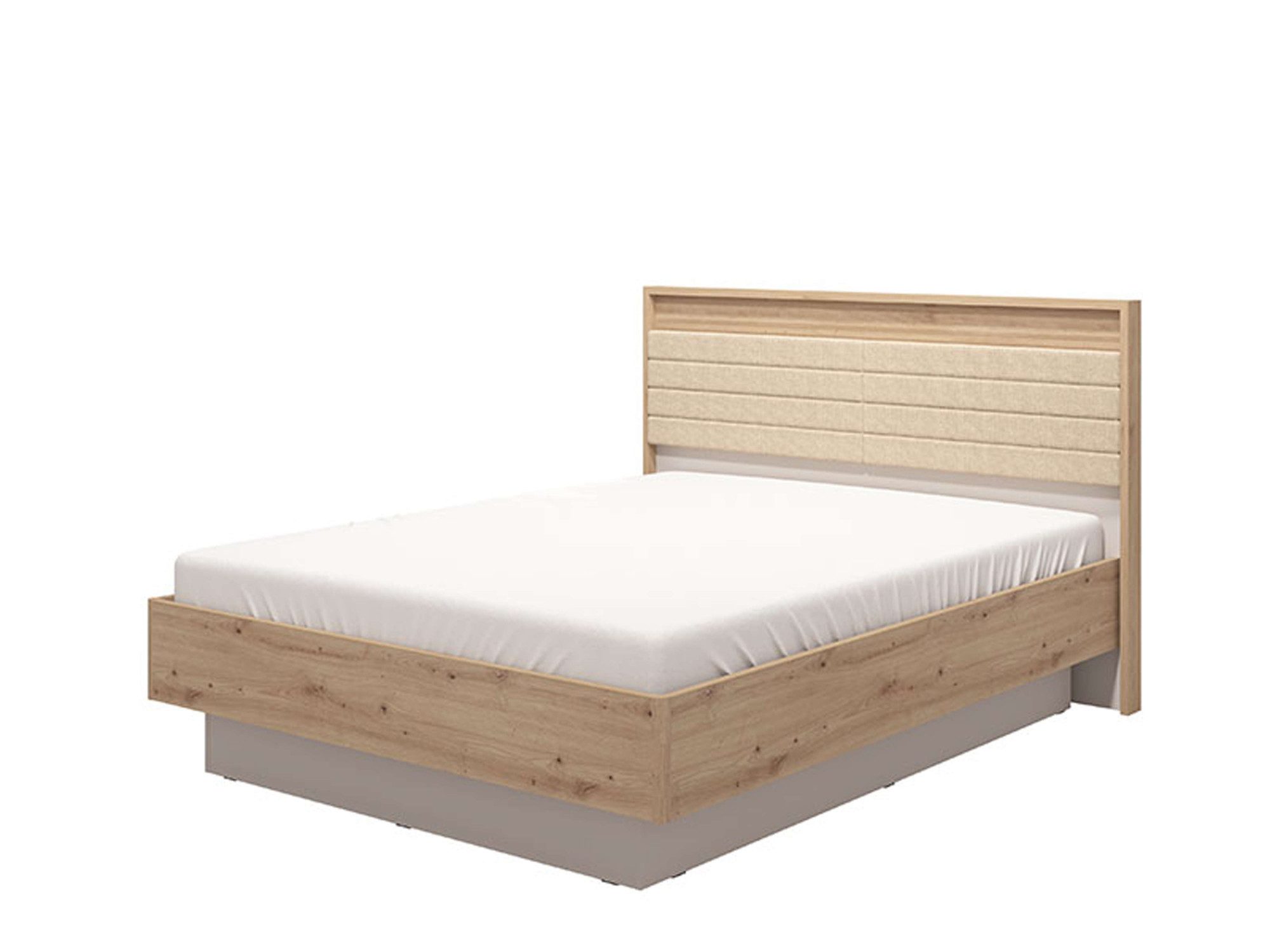 INOSIGN Bettgestell Modena, mit teilgepolstertem Kopfteil, 160 oder 180x200cm, FSC®-zertifiziert, Trendfarbe cashmere