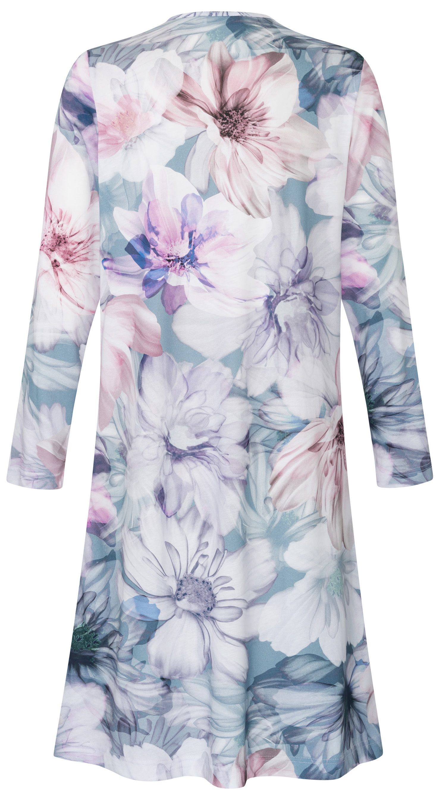 HUTSCHREUTHER Nachthemd Damen Schlafshirt mit langem Arm (1-tlg) Edles Design