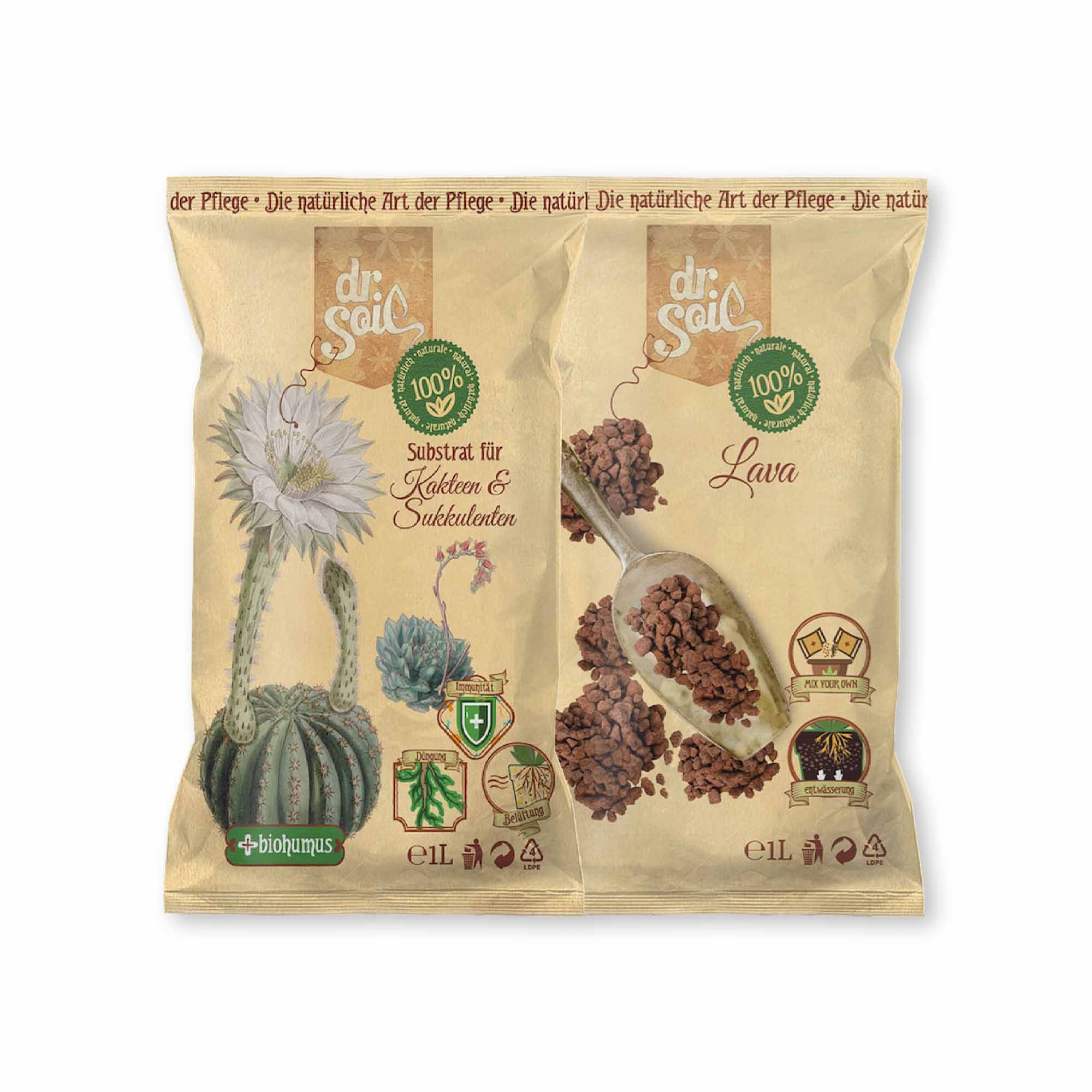 dr. Soil Pflanzendünger Dr.Soil Pflegepaket für Kakteen & Sukkulenten